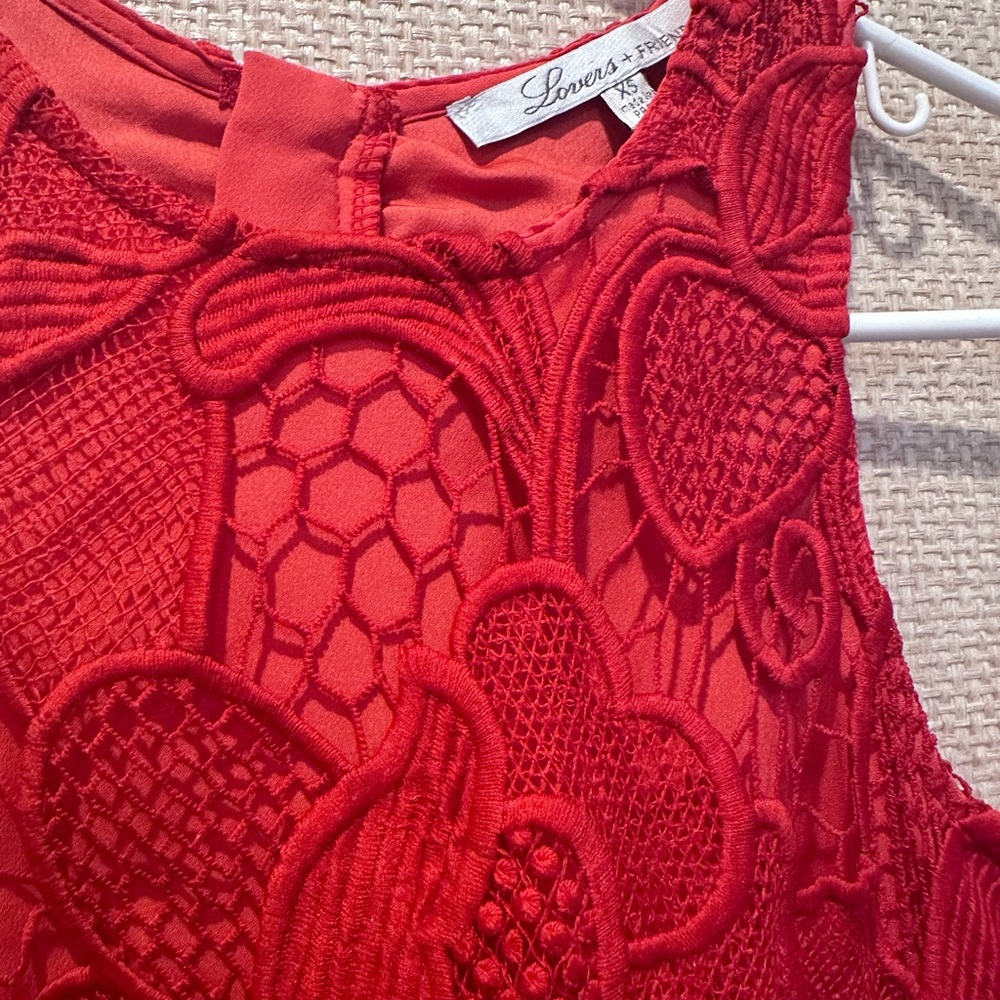 Lovers and friends xs red dress